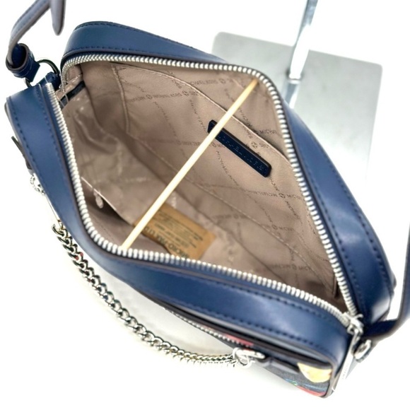 Michael Kors Large EW Zip Chain Xbody
Crossbody Bag Navy Blue Multi - Picture 7 of 11